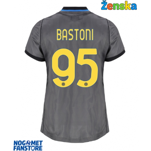 Inter Milan Alessandro Bastoni #95 Rezervni Dres za Ženska 2026-27 Kratak Rukav